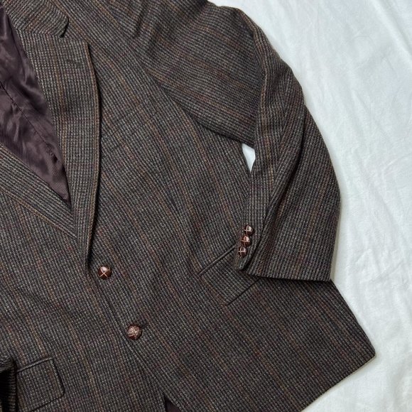 English Manor Plaid Wool Blazer Sport Coat Men's S/40 - Picture 6 of 11